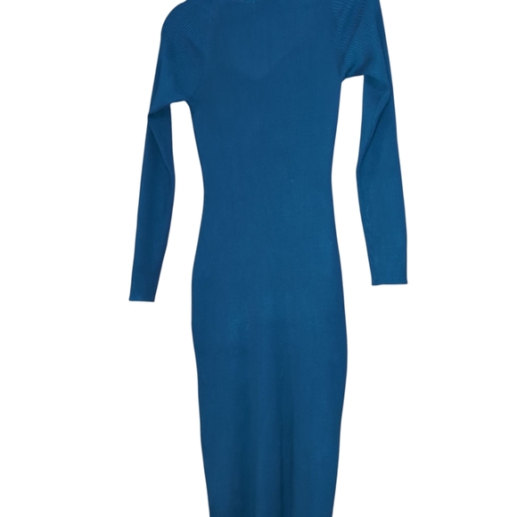 Olive & Oak Teal Long Sleeve Dress New With Tags - Picture 3 of 4